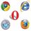 Net Applications:  IE  Chrome ,  Firefox 